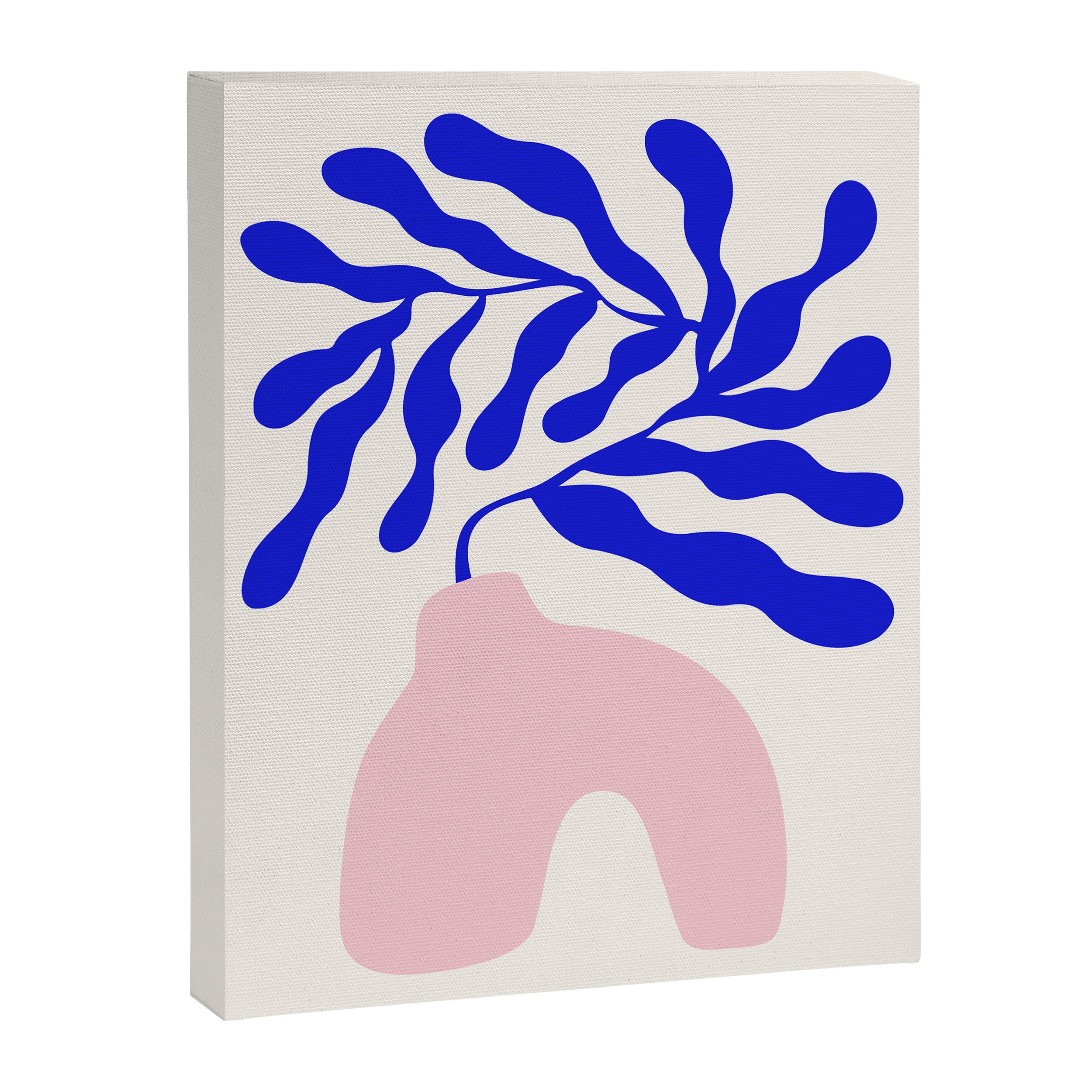 Blue Matisse Ferns II Canvas Print Gallery Image 6