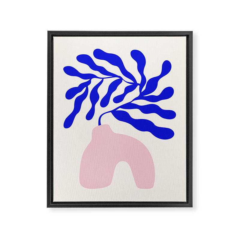 Blue Matisse Ferns II Framed Canvas Print Gallery Image 6