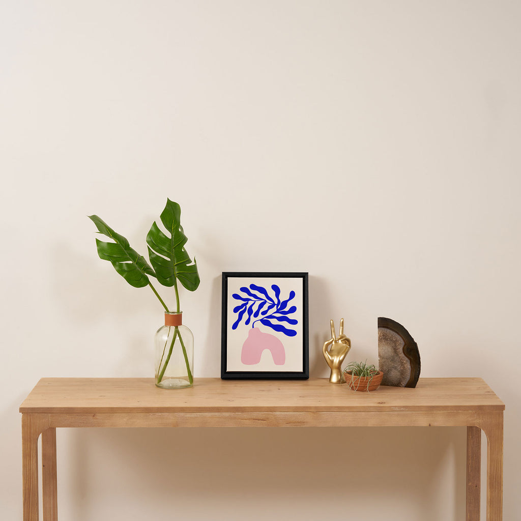 Blue Matisse Ferns II Framed Canvas Print Gallery Image 4