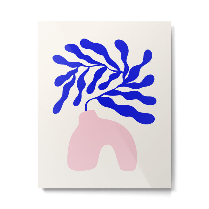 Blue Matisse Ferns II Metal Print Gallery Image 1