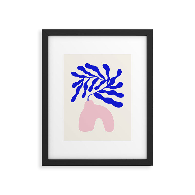 Blue Matisse Ferns II Framed Art Print Gallery Image 5