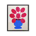Blueberry Vase & French Fuchsia Leaves: Vases & Stuff 03 Framed Canvas Print Gallery Image 6