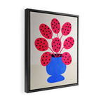 Blueberry Vase & French Fuchsia Leaves: Vases & Stuff 03 Framed Canvas Print Gallery Image 2