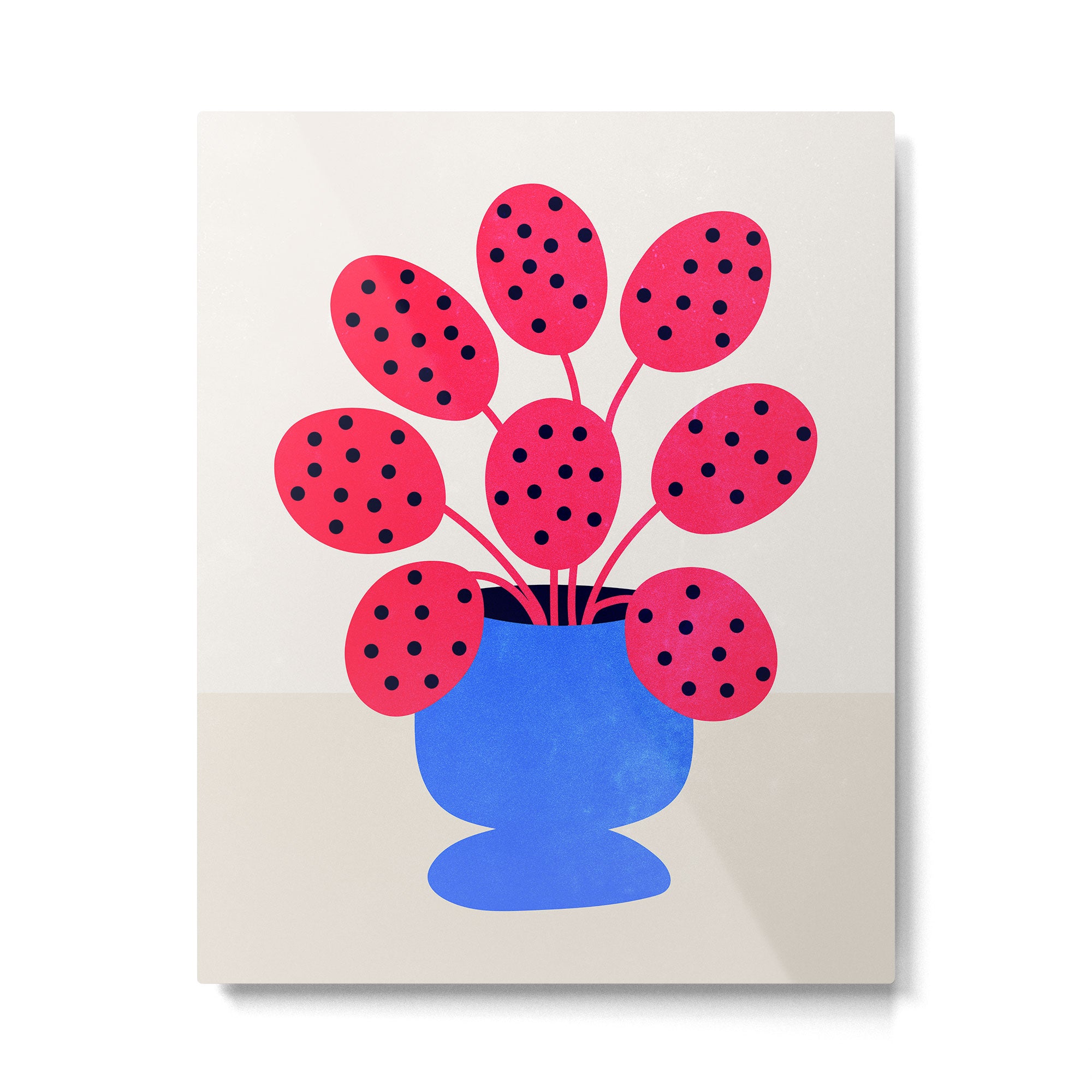 Blueberry Vase & French Fuchsia Leaves: Vases & Stuff 03 Metal Print Gallery Image 4