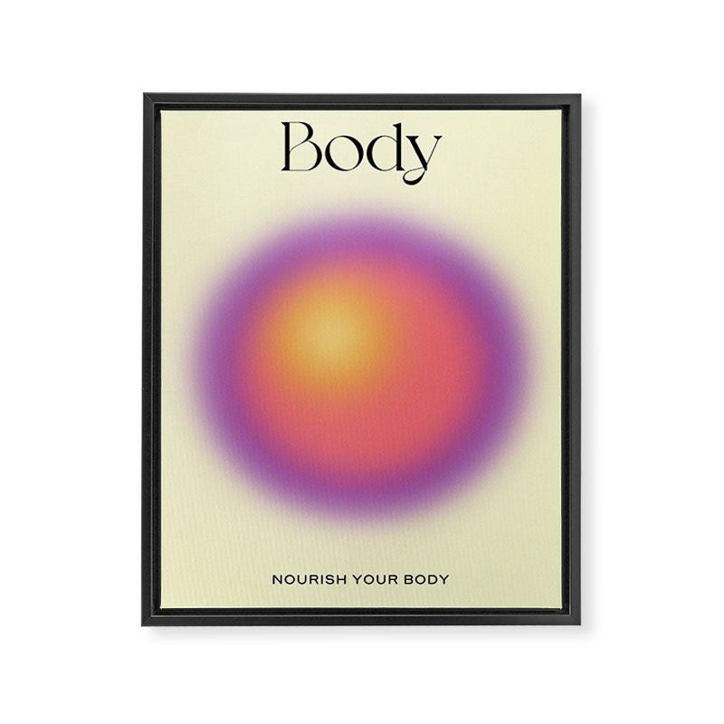 Body: Aura Gradient 02 Framed Canvas Print Gallery Image 6