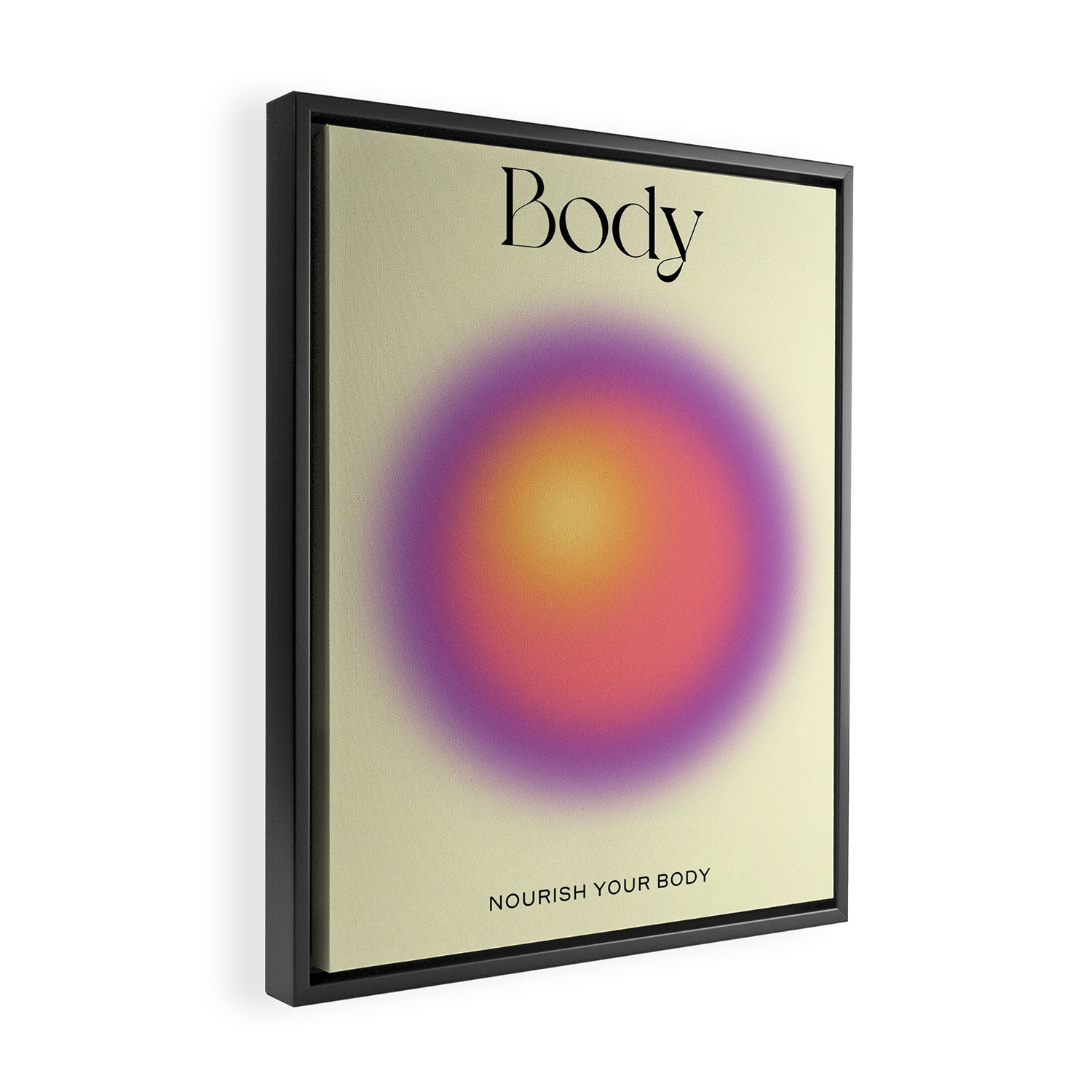 Body: Aura Gradient 02 Framed Canvas Print Gallery Image 2