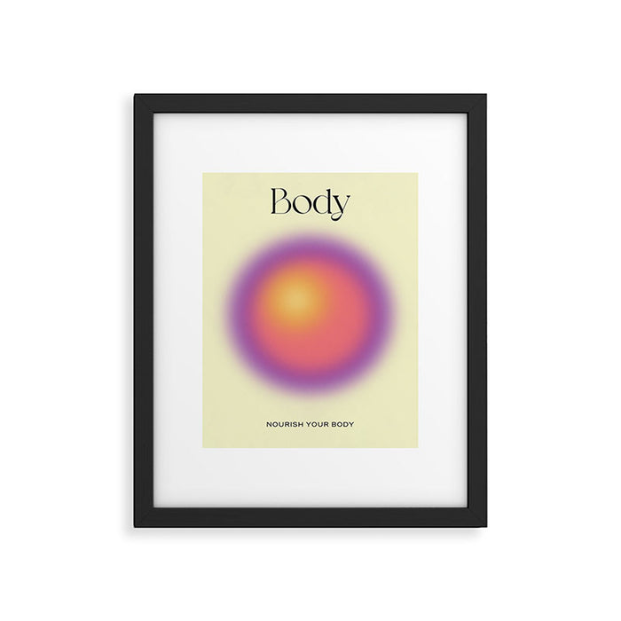 Body: Aura Gradient 02 Framed Art Print Gallery Image 1
