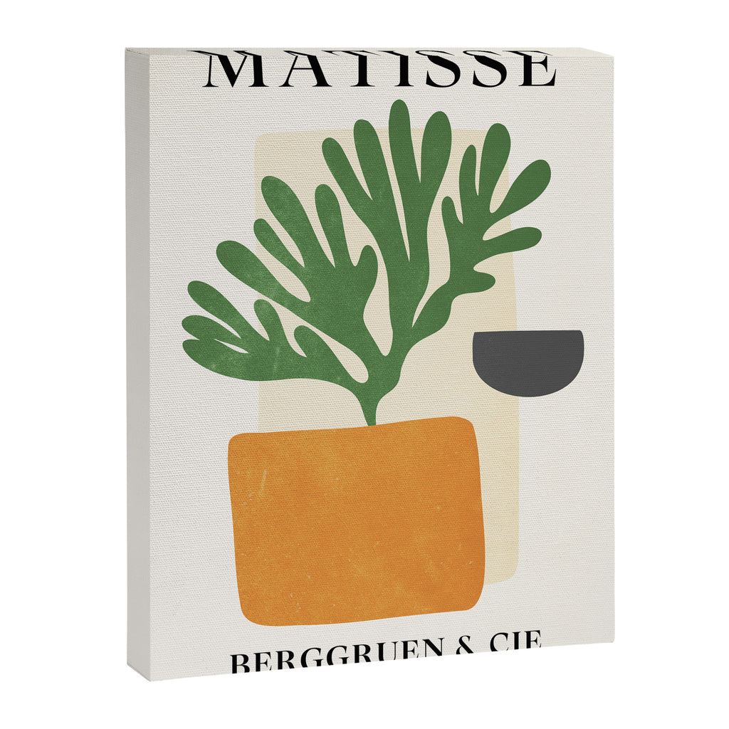 Bronze Vase & Leaves: Matisse Edition | Mid Century Series Canvas Print Gallery Image 6