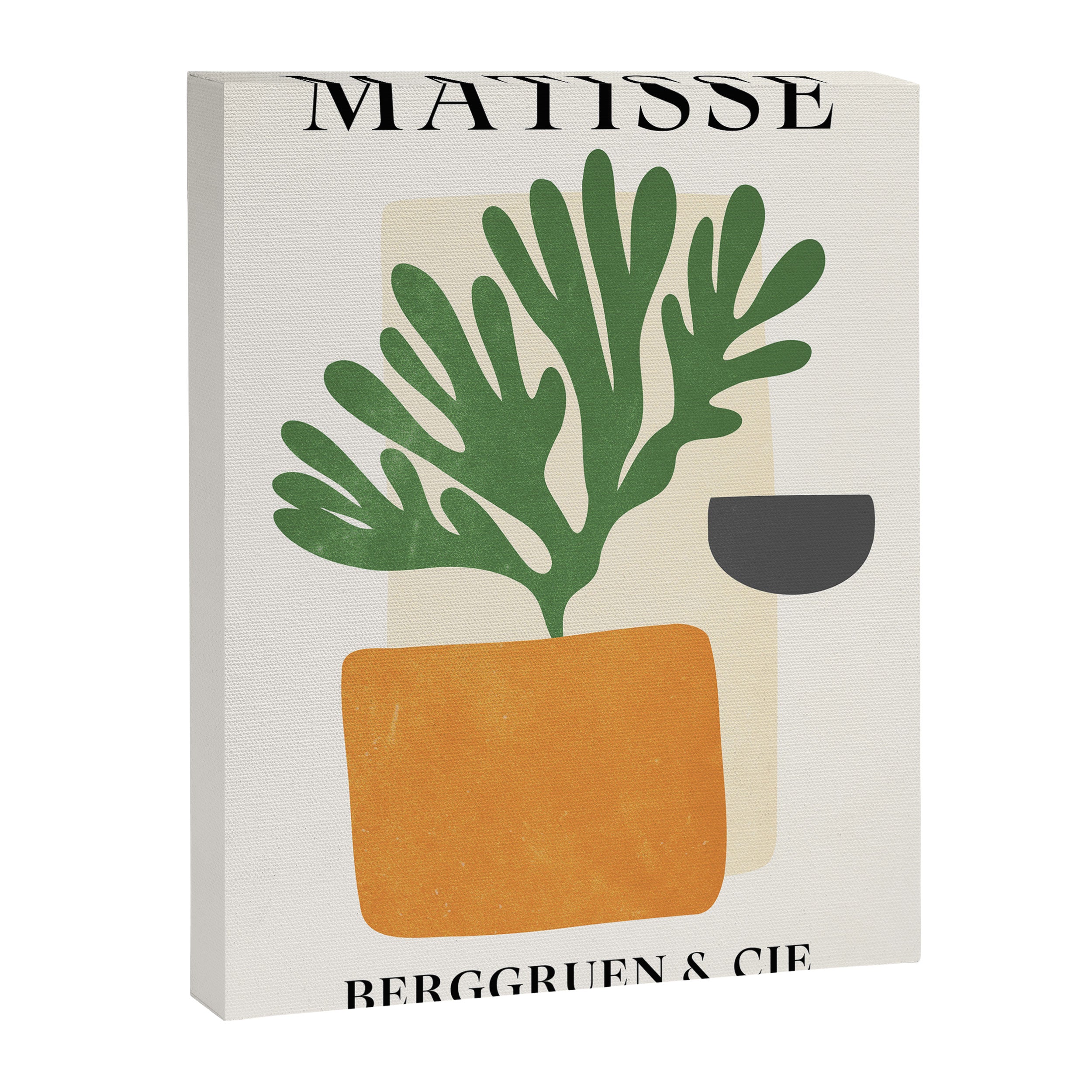 Bronze Vase & Leaves: Matisse Edition | Mid Century Series Canvas Print Gallery Image 6