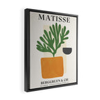 Bronze Vase & Leaves: Matisse Edition | Mid Century Series Framed Canvas Print Gallery Image 2
