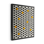 Brushed Strokes | Abstract Mid-Century Dots Pattern Framed Canvas Print Gallery Image 2