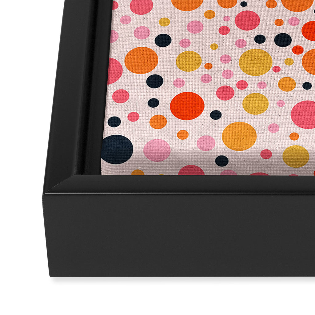 Bubbles: PATTERN 09 | The Peach Edition Framed Canvas Print Gallery Image 3
