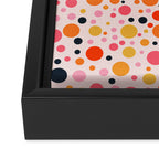 Bubbles: PATTERN 09 | The Peach Edition Framed Canvas Print Gallery Image 3