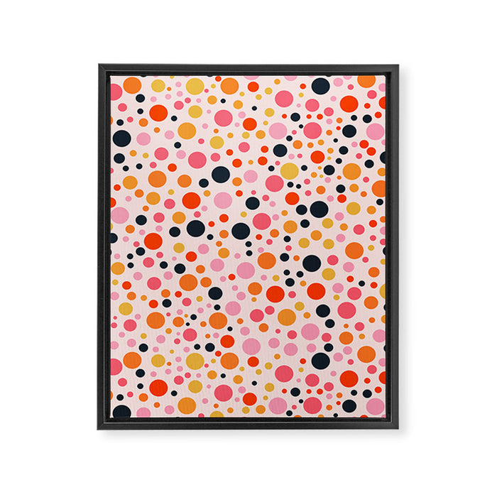 Bubbles: PATTERN 09 | The Peach Edition Framed Canvas Print Gallery Image 1