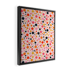 Bubbles: PATTERN 09 | The Peach Edition Framed Canvas Print Gallery Image 2