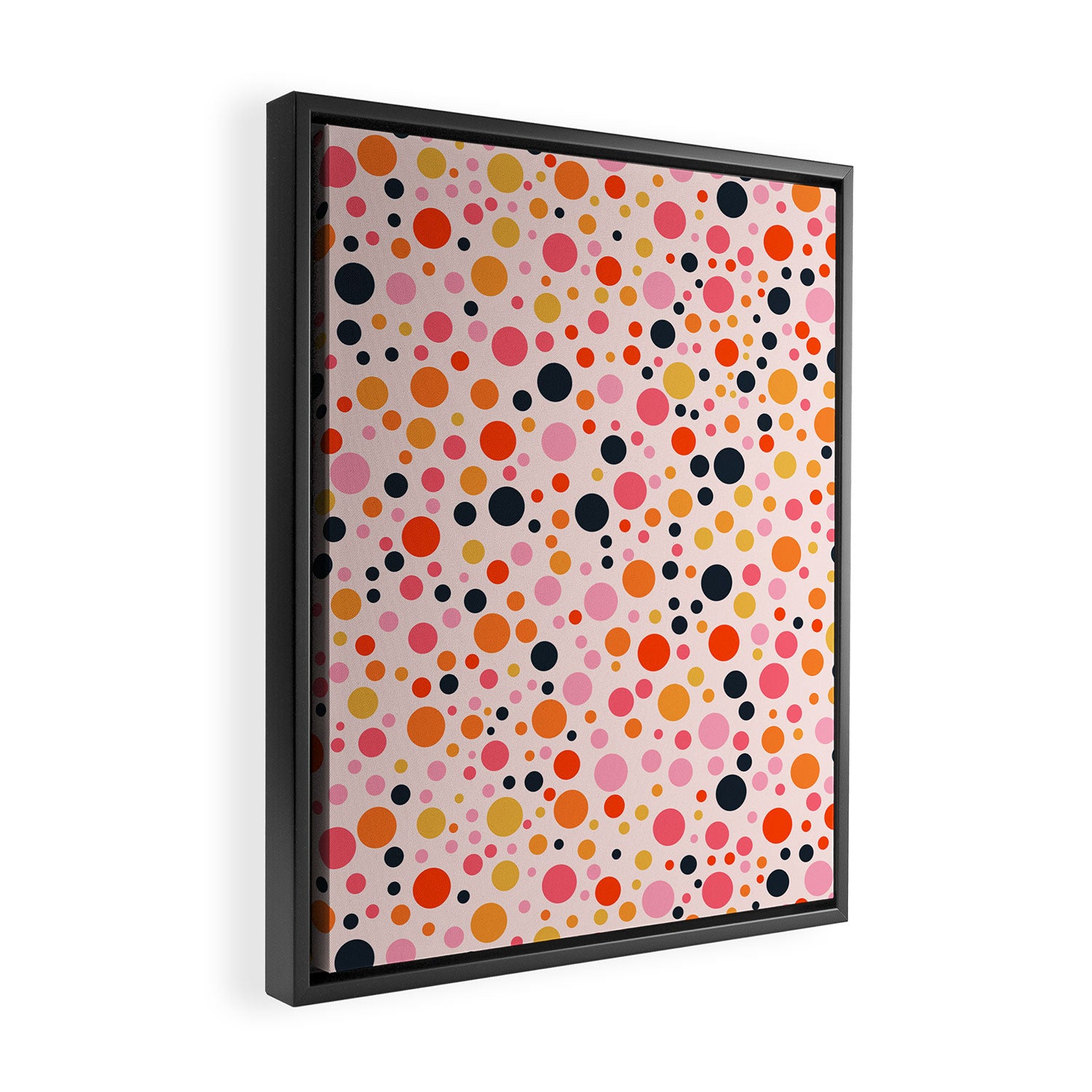 Bubbles: PATTERN 09 | The Peach Edition Framed Canvas Print Gallery Image 2
