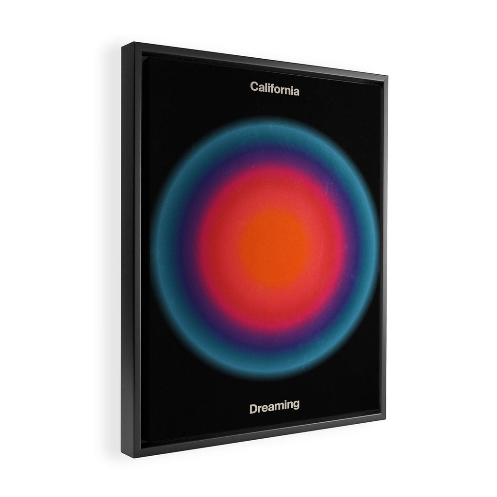 California Dreaming: Midnight Black Edition Framed Canvas Print Gallery Image 2