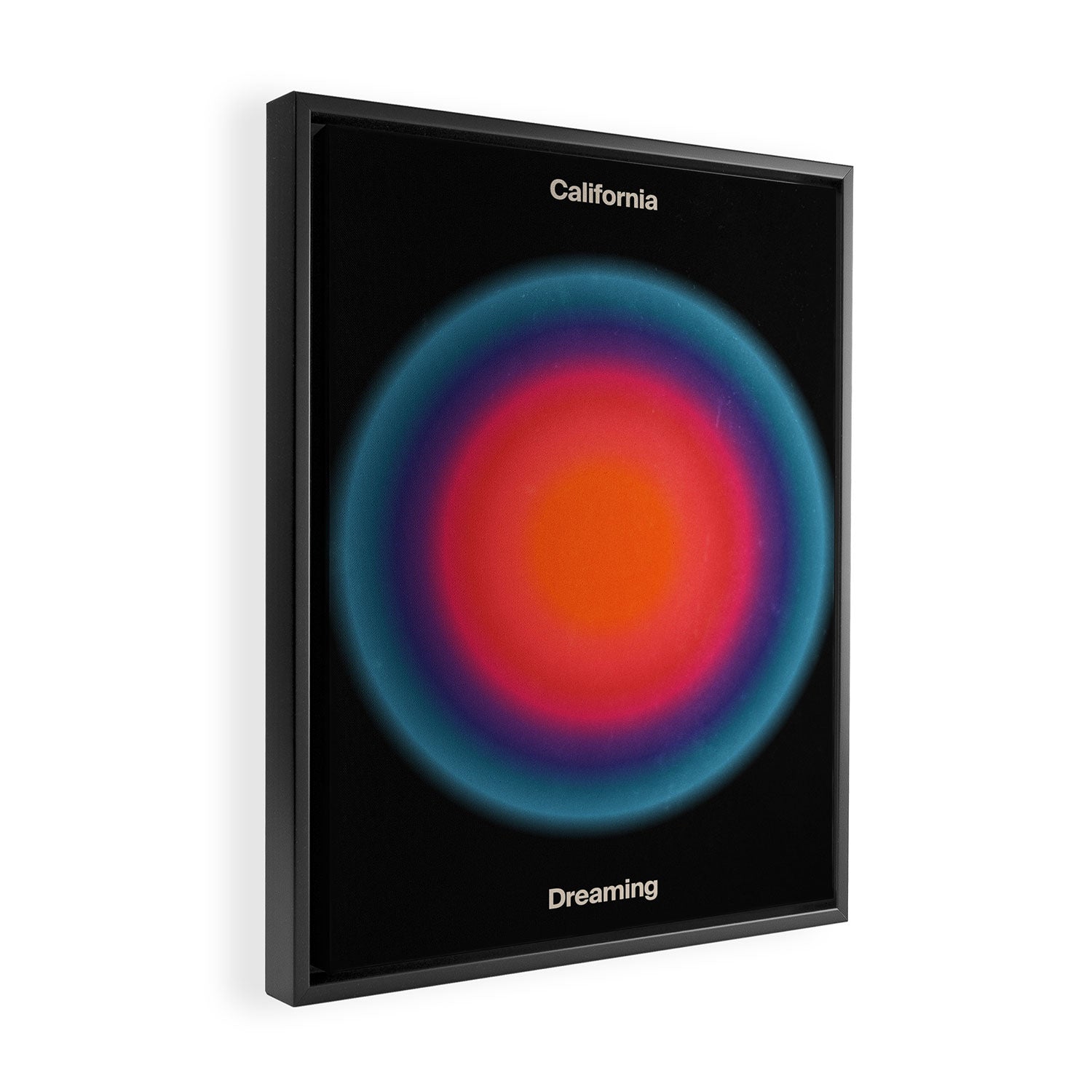 California Dreaming: Midnight Black Edition Framed Canvas Print Gallery Image 2