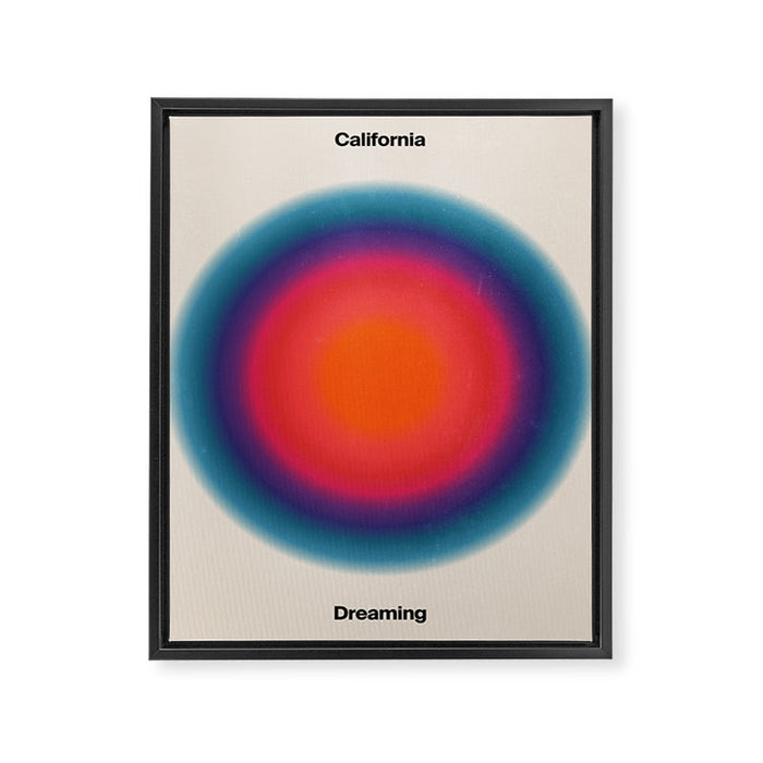 California Dreaming: Off-White Day Edition Framed Canvas Print Gallery Image 1