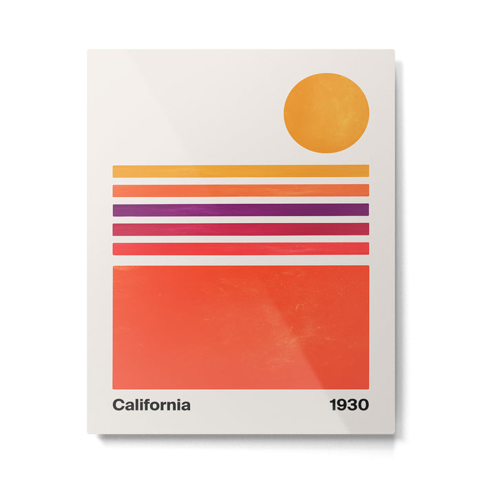 California Sunrise Metal Print Gallery Image 1