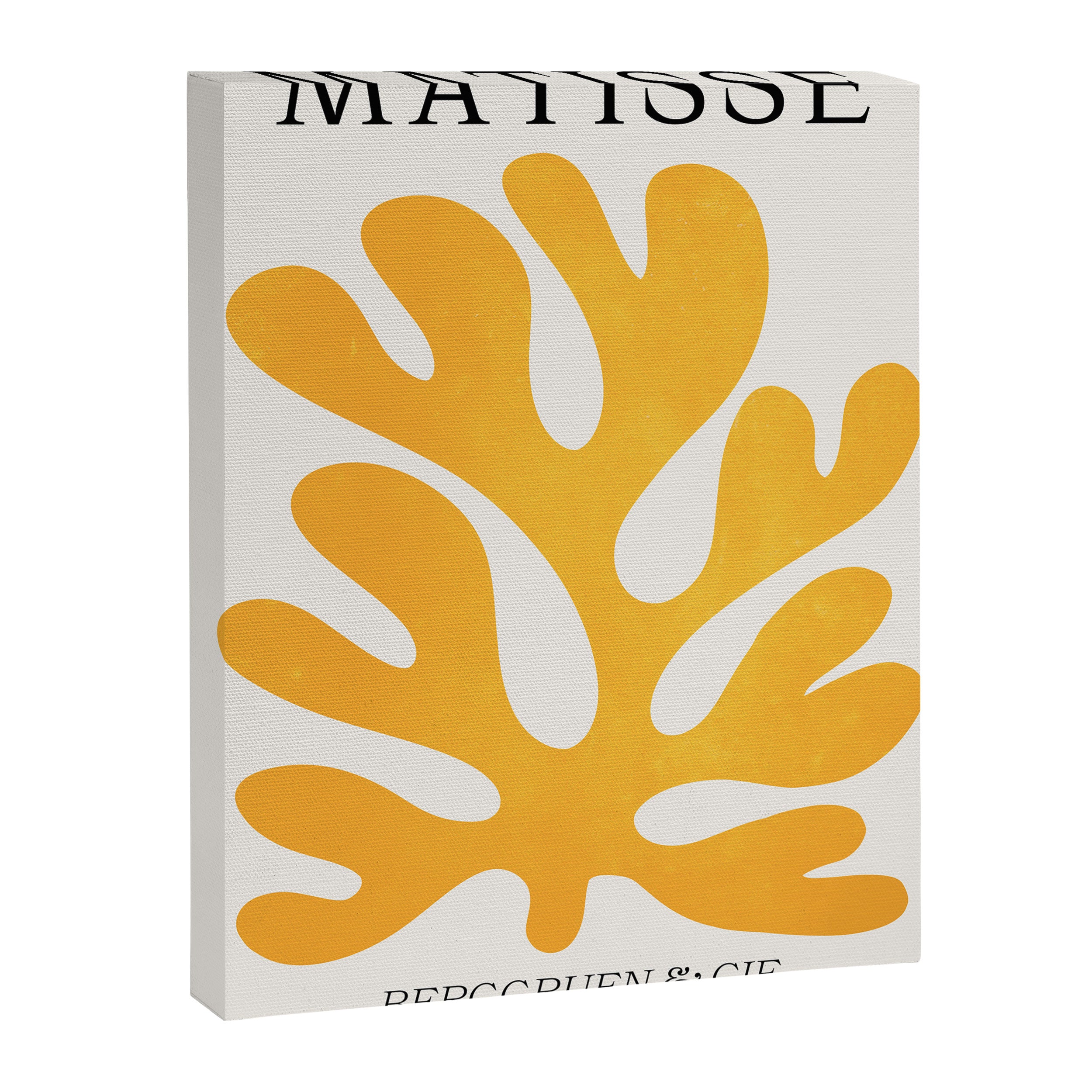 Canary Leaf: Matisse Color Paper Cutouts 04 Canvas Print Gallery Image 6
