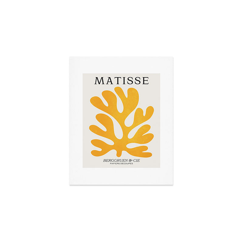 Canary Leaf: Matisse Color Paper Cutouts 04 Art Print Gallery Image 1