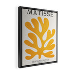Canary Leaf: Matisse Color Paper Cutouts 04 Framed Canvas Print Gallery Image 2