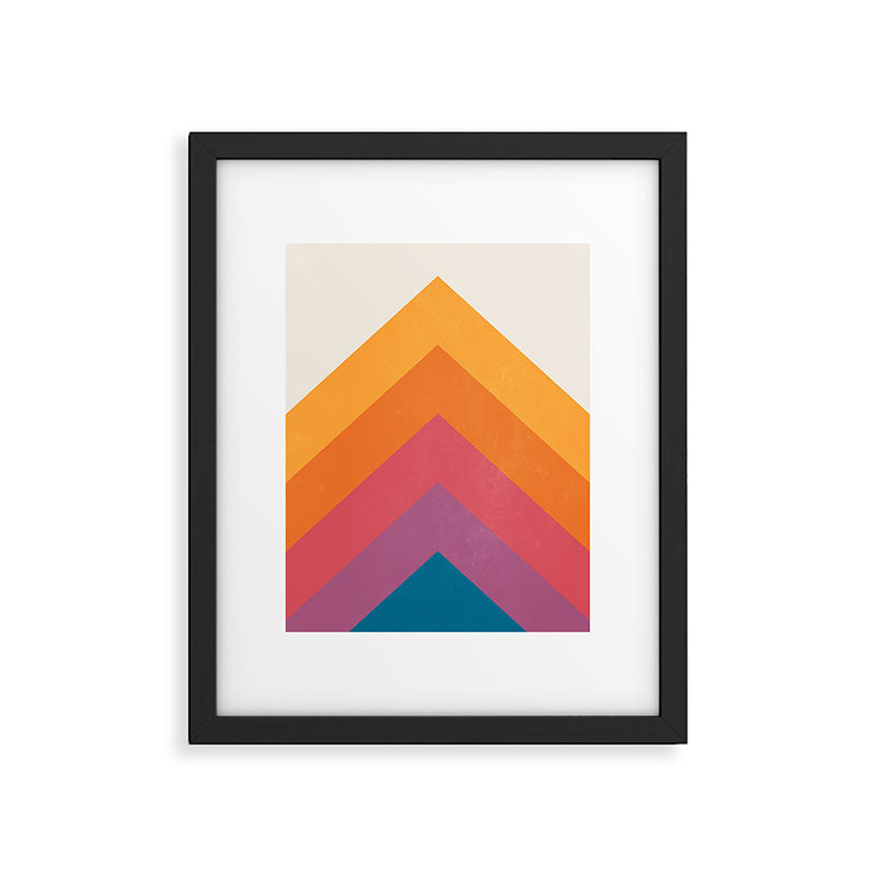Candy Chevrons: Vintage 80s California Edition Framed Art Print Gallery Image 5