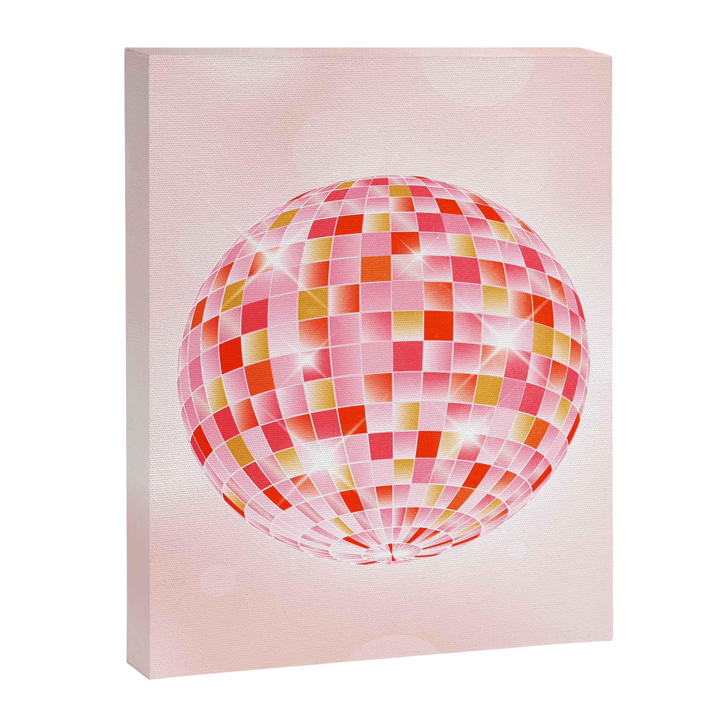 Candy Funk | Disco Ball: Peach Edition Canvas Print Gallery Image 6
