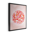 Candy Funk | Disco Ball: Peach Edition Framed Canvas Print Gallery Image 2