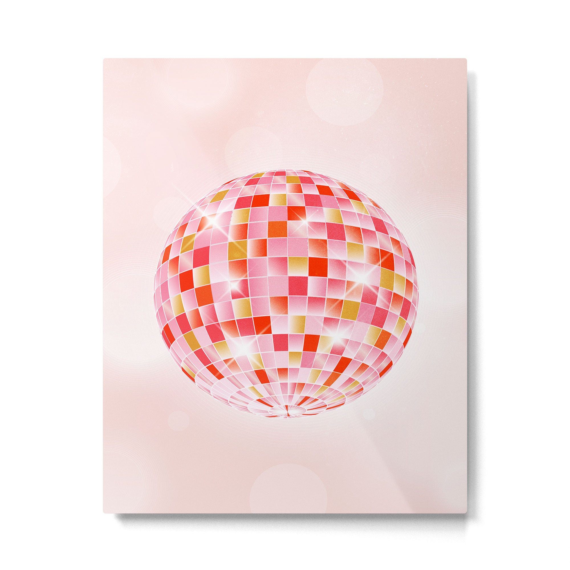 Candy Funk | Disco Ball: Peach Edition Metal Print Gallery Image 4