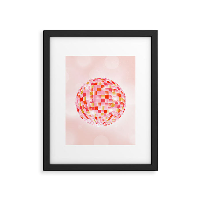 Candy Funk | Disco Ball: Peach Edition Framed Art Print Gallery Image 1