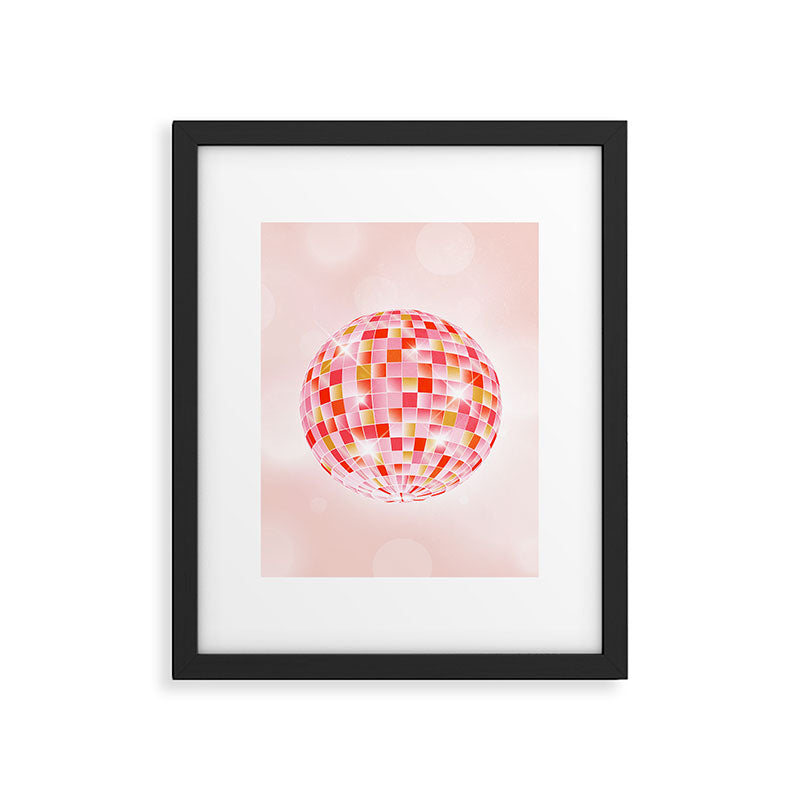Candy Funk | Disco Ball: Peach Edition Framed Art Print Gallery Image 4