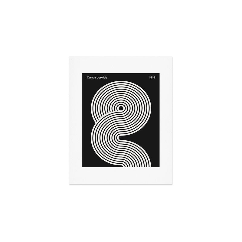 Candy Joyride: Black & White Edition Art Print Gallery Image 1