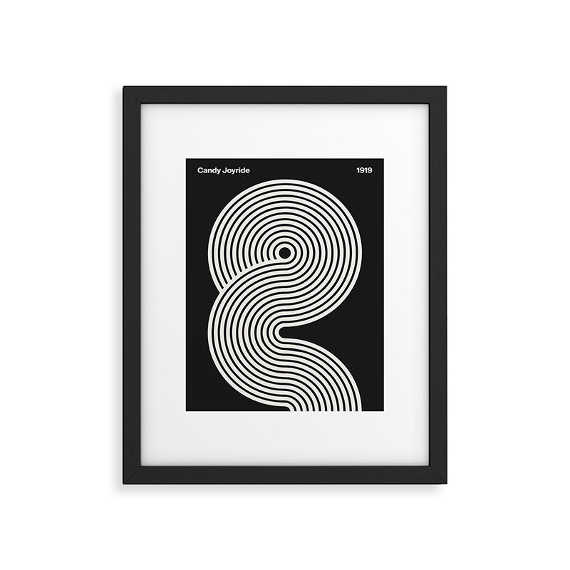 Candy Joyride: Black & White Edition Framed Art Print Gallery Image 5