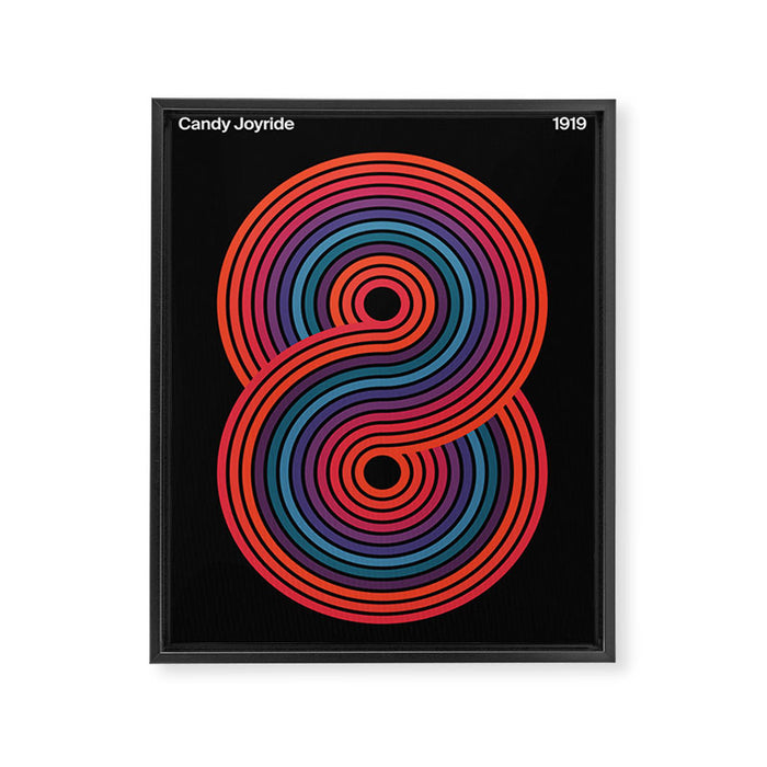 Candy Joyride: Sonar Night Edition Framed Canvas Print Gallery Image 1