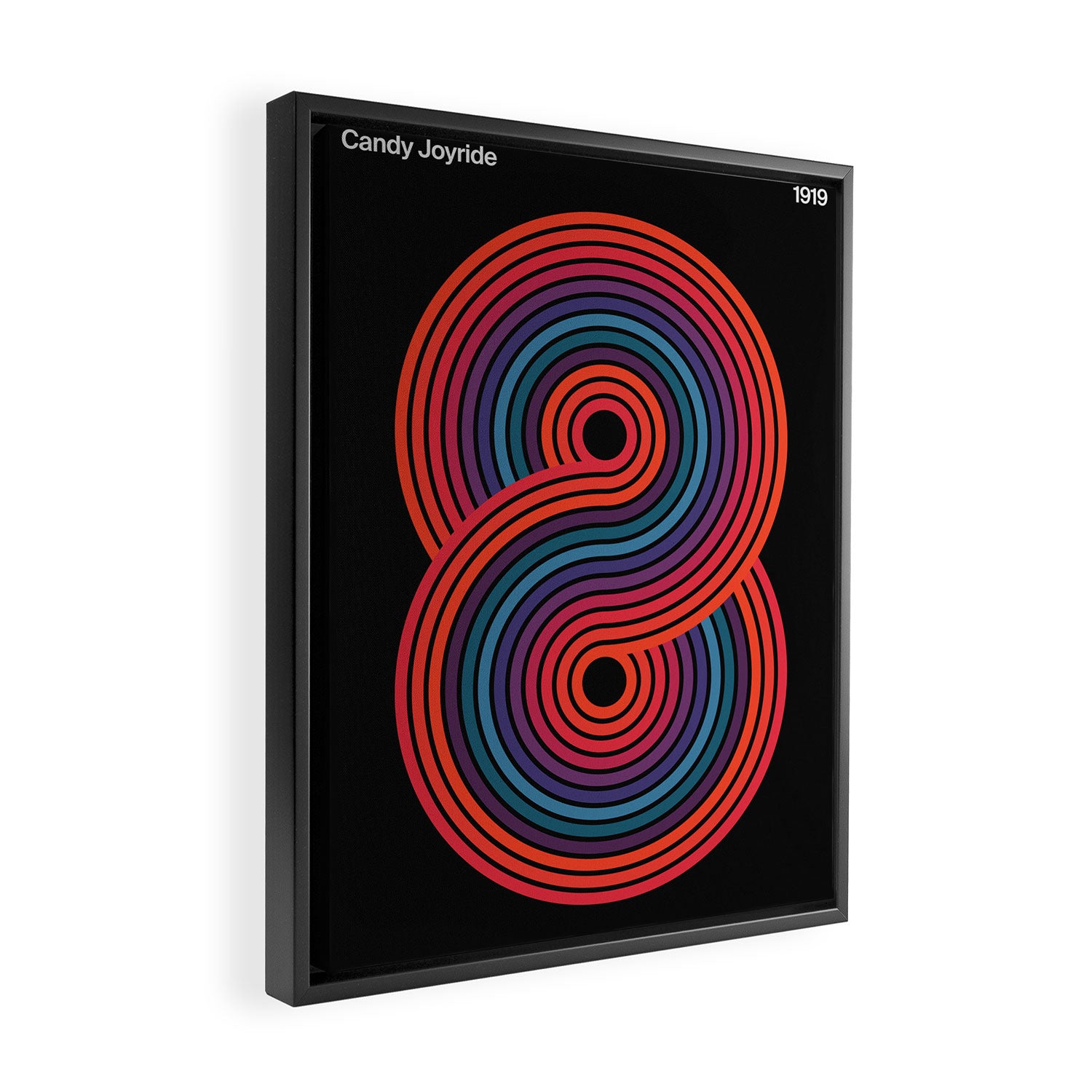 Candy Joyride: Sonar Night Edition Framed Canvas Print Gallery Image 2