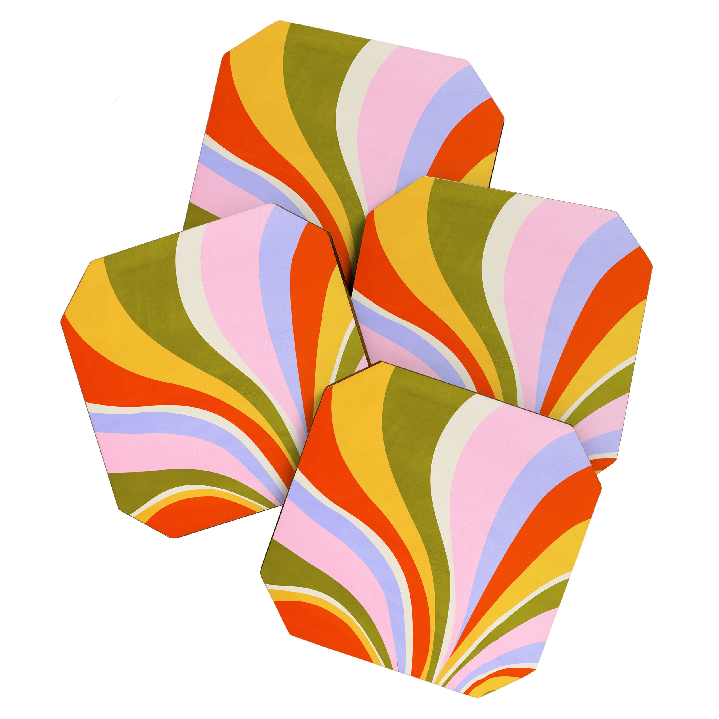 Candy Paint: Sunrise | Mid Century Retro Edition Coaster Gallery Image 1