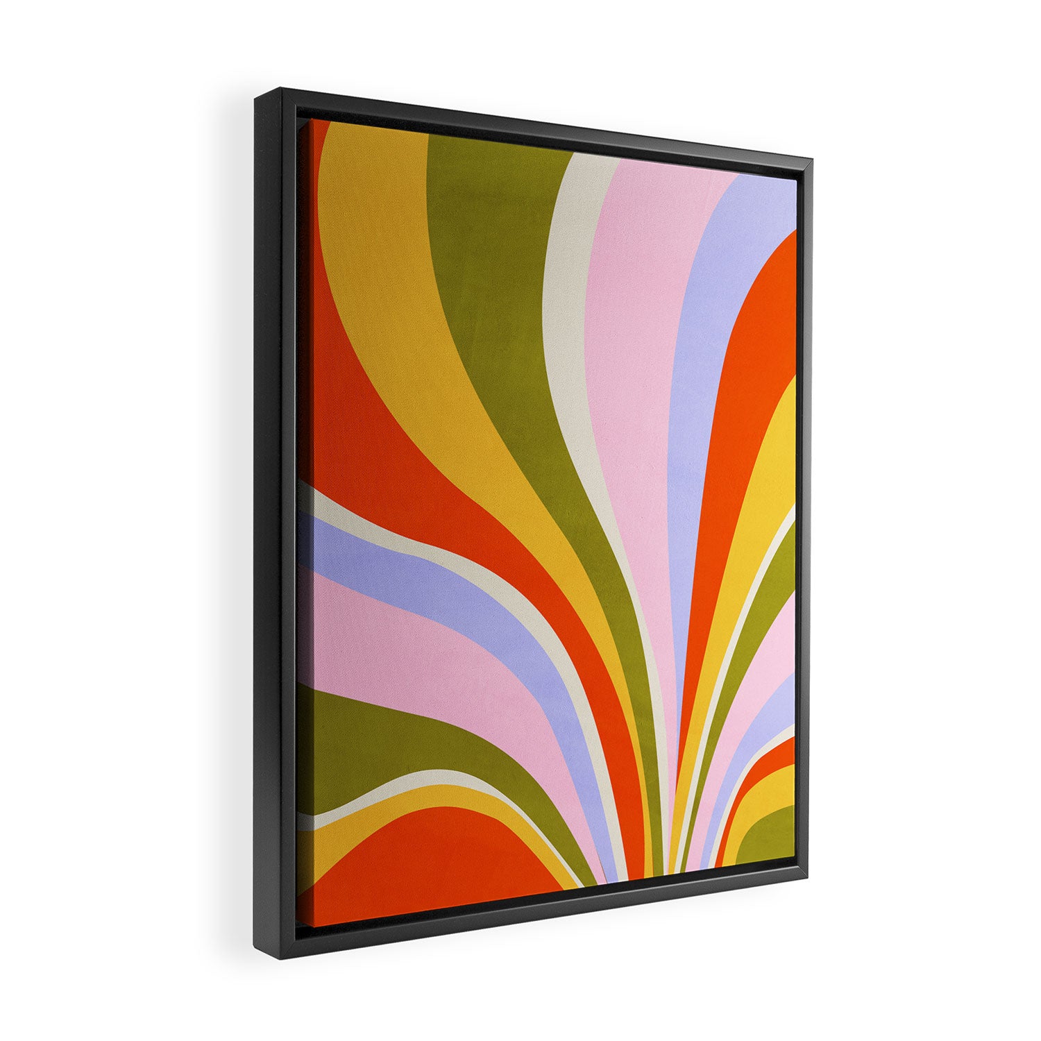 Candy Paint: Sunrise | Mid Century Retro Edition Framed Canvas Print Gallery Image 2