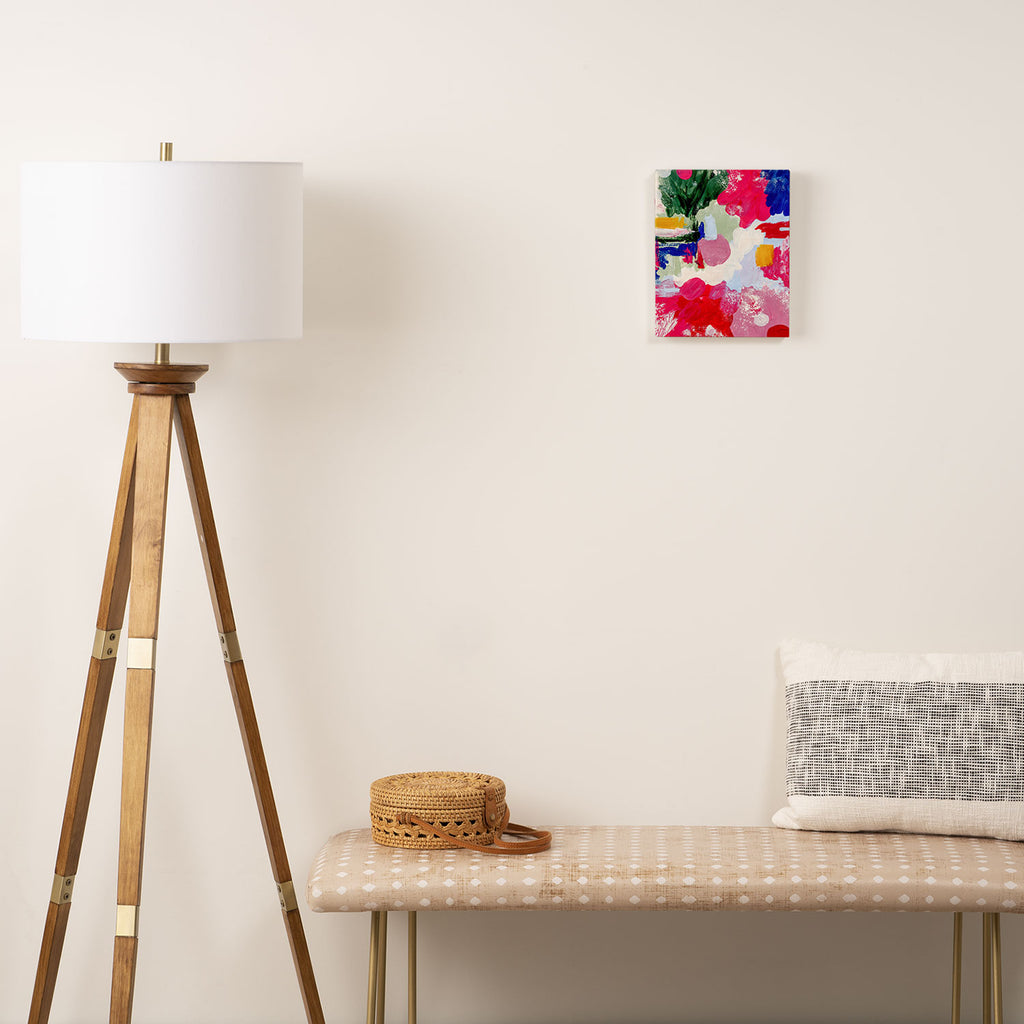 CANVAS: Viva Magenta 01 | Abstract Brushstrokes Canvas Print Gallery Image 2