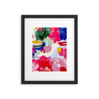 CANVAS: Viva Magenta 01 | Abstract Brushstrokes Framed Art Print Gallery Image 5