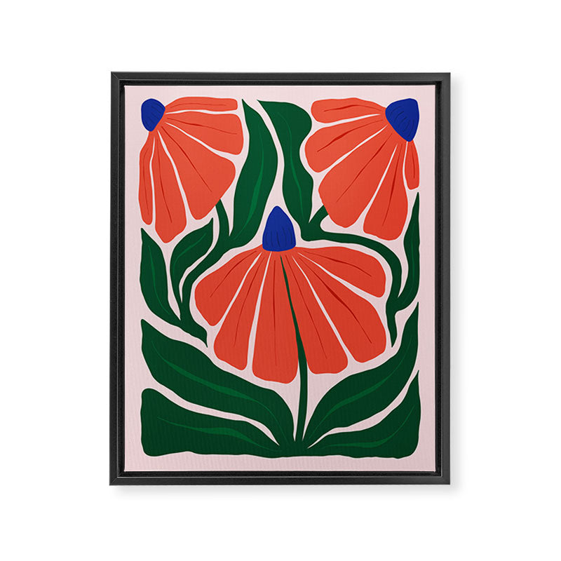Carmine Lily Framed Canvas Print Gallery Image 6