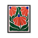 Carmine Lily Framed Canvas Print Gallery Image 6