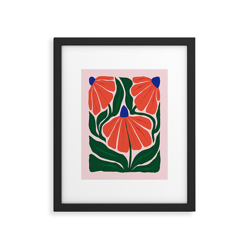 Carmine Lily Framed Art Print Gallery Image 5