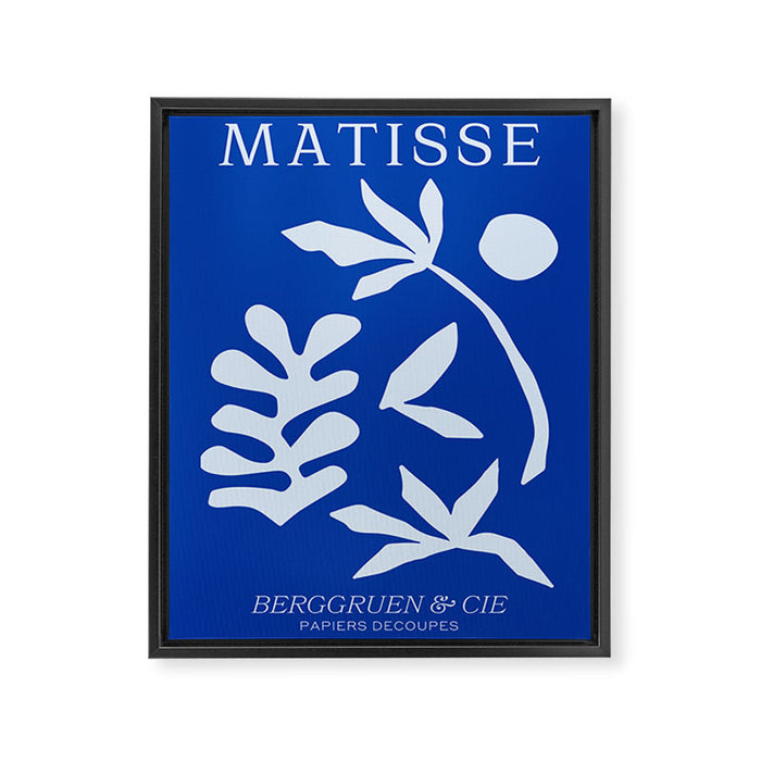 Chathams Blue Collage: Paper Cutouts Matisse Edition  Framed Canvas Print Gallery Image 1