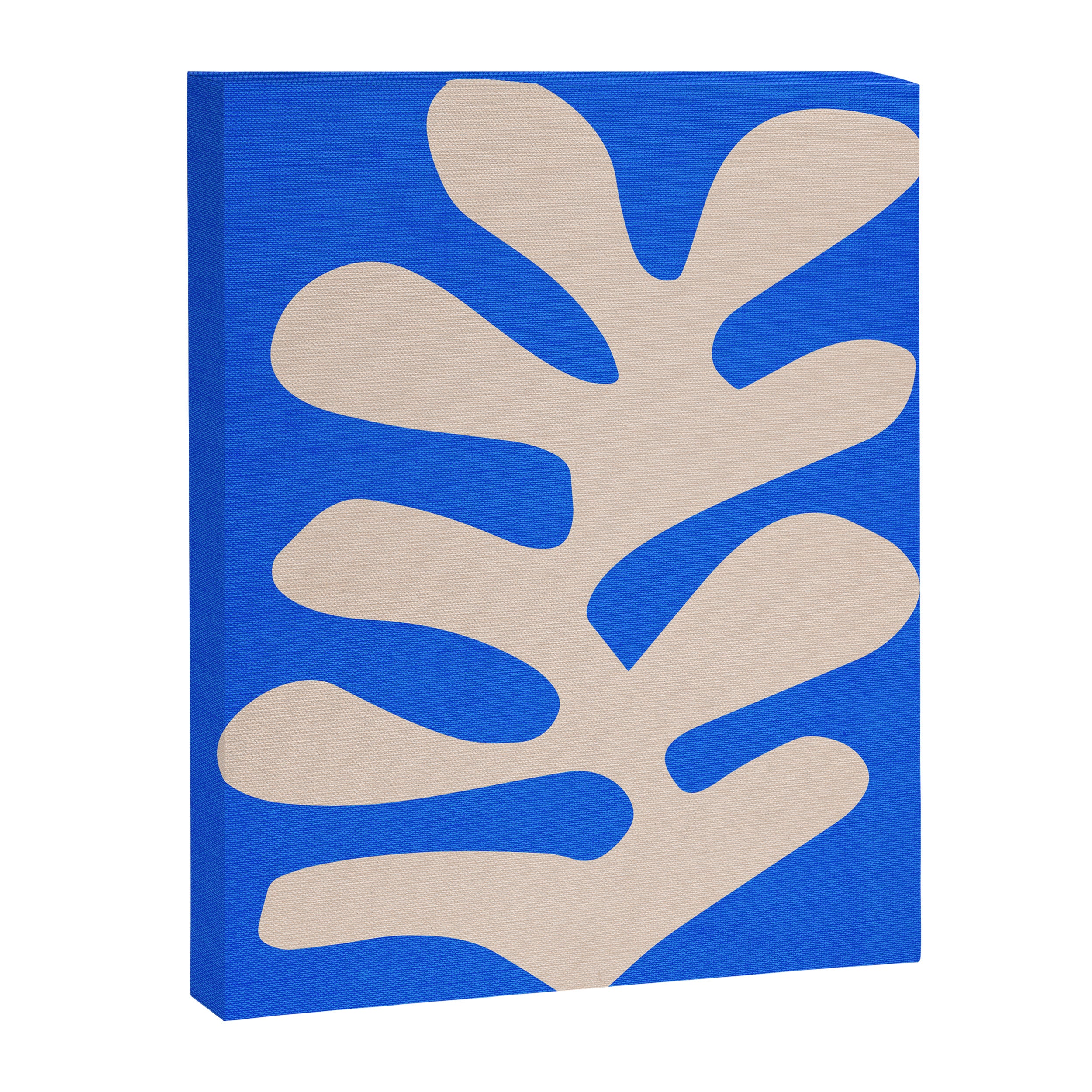 Chathams Blue: Wild Leaf | Matisse Foliage Paper Cutouts 02 Canvas Print Gallery Image 6
