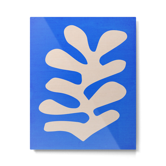Chathams Blue: Wild Leaf | Matisse Foliage Paper Cutouts 02 Metal Print Gallery Image 1