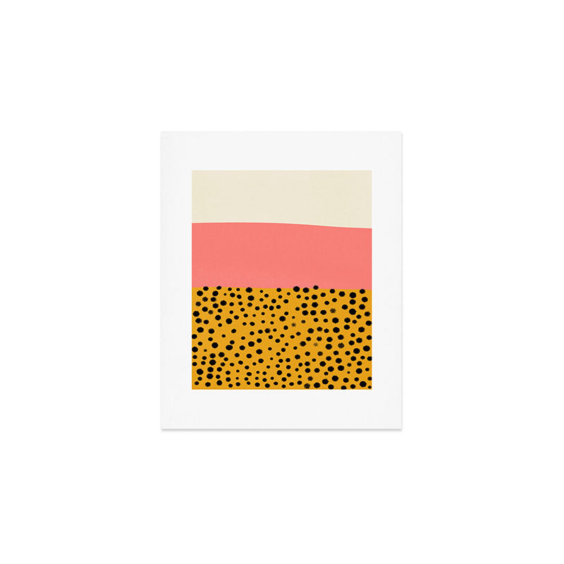 Cheetah & Peach | PATTERN 04: The Retro Edition Art Print Gallery Image 1