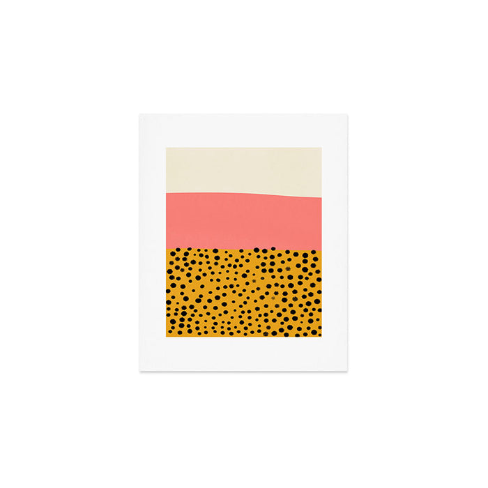 Cheetah & Peach | PATTERN 04: The Retro Edition Art Print Gallery Image 1