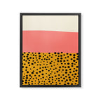 Cheetah & Peach | PATTERN 04: The Retro Edition Framed Canvas Print Gallery Image 6